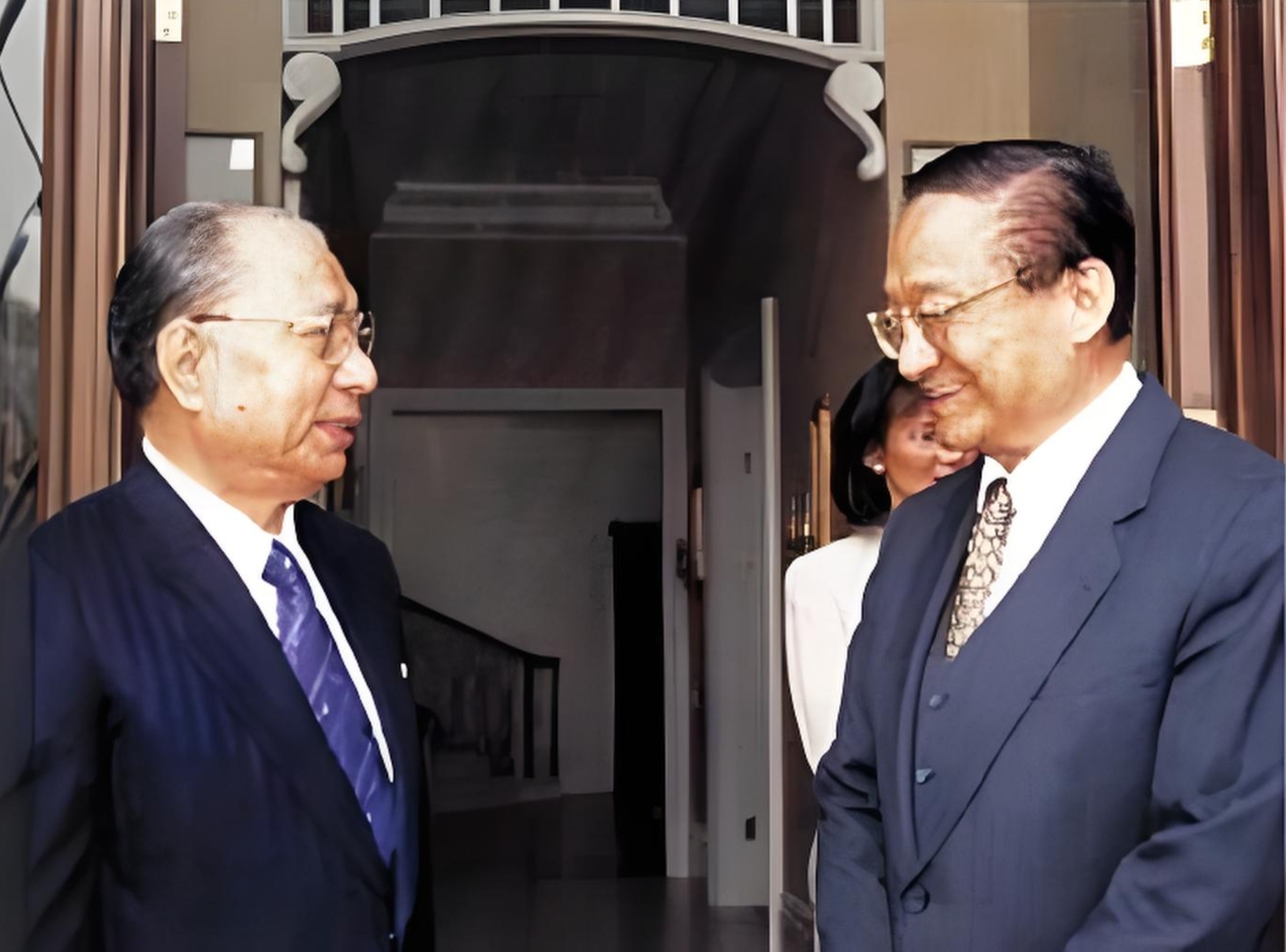 池田大作氏と金庸先生の会談（1995年）